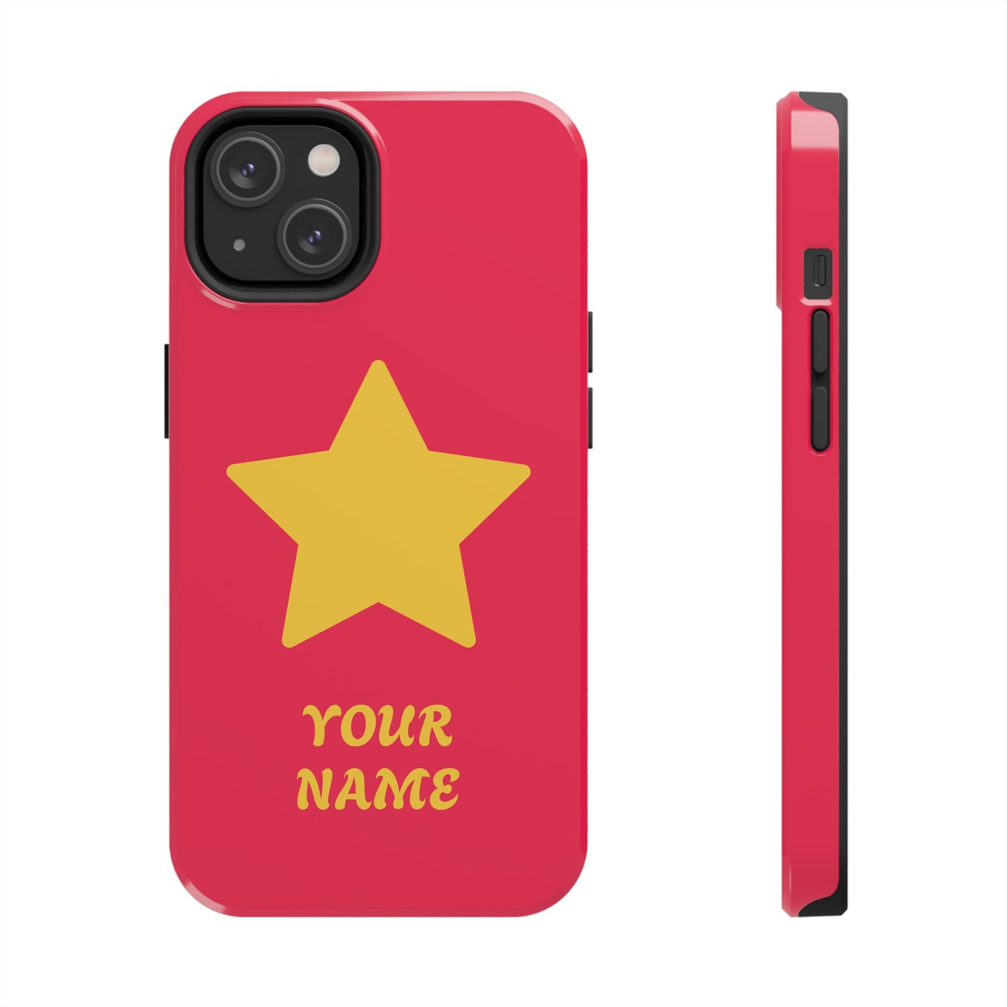 Personalized CARTOON Star Tough Phone Case — Custom Name Protective Phone Cover MANY OPTIONS