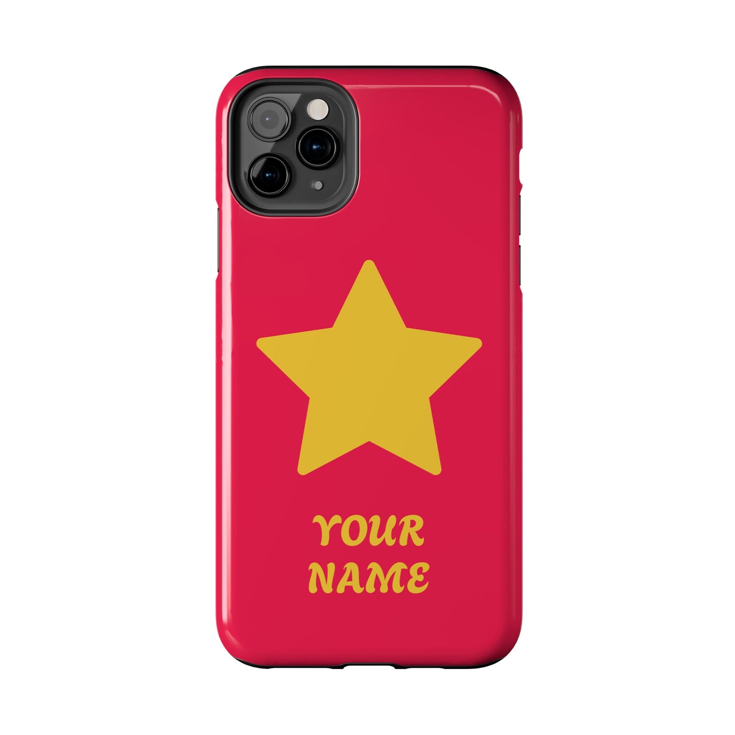 Personalized CARTOON Star Tough Phone Case — Custom Name Protective Phone Cover MANY OPTIONS