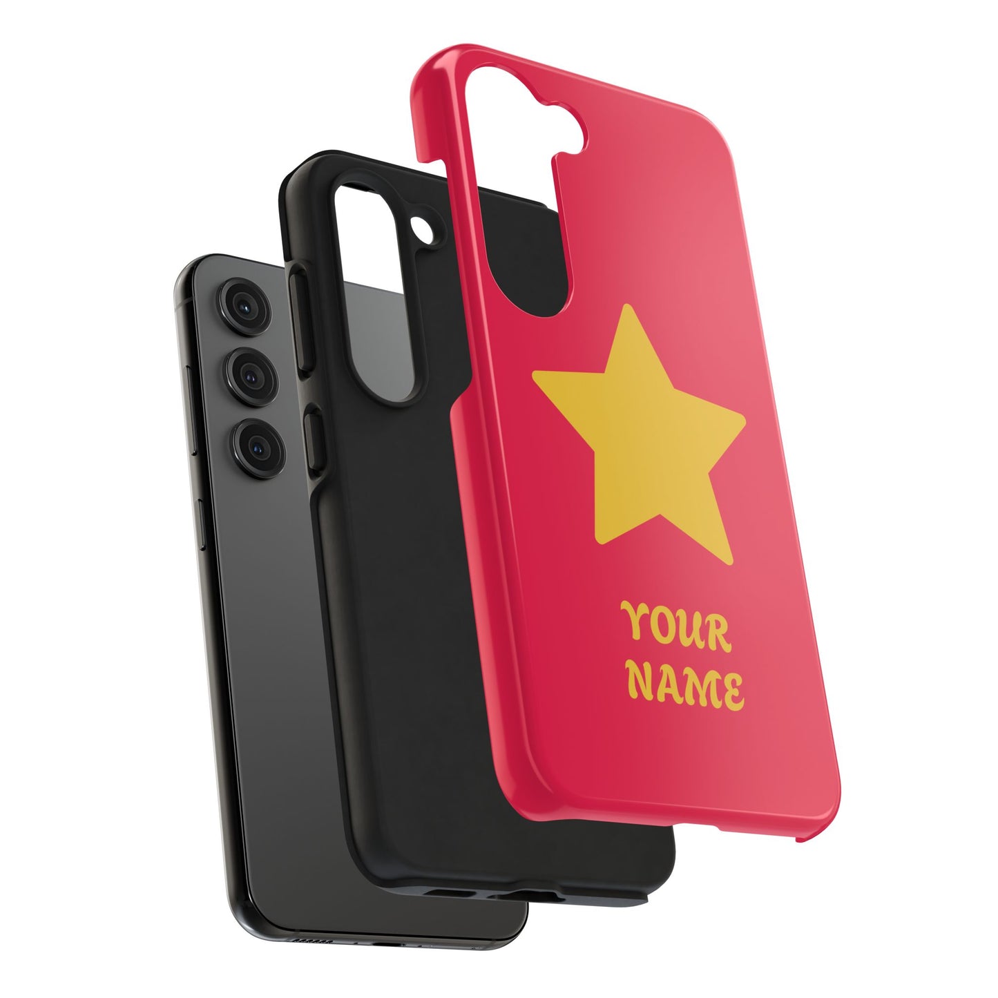 Personalized CARTOON Star Tough Phone Case — Custom Name Protective Phone Cover MANY OPTIONS