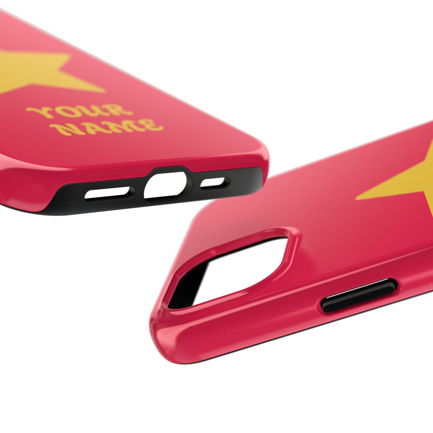 Personalized CARTOON Star Tough Phone Case — Custom Name Protective Phone Cover MANY OPTIONS