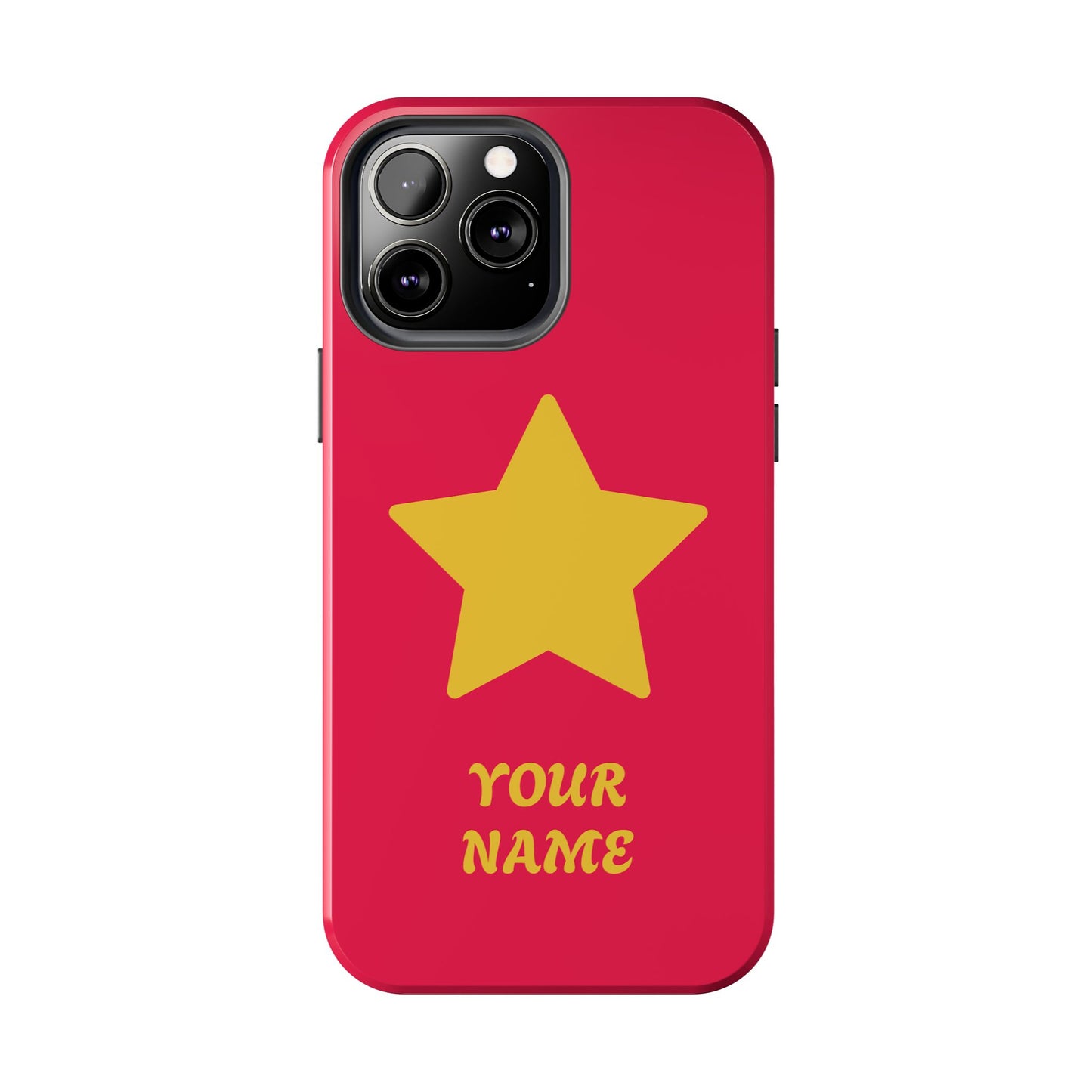 Personalized CARTOON Star Tough Phone Case — Custom Name Protective Phone Cover MANY OPTIONS