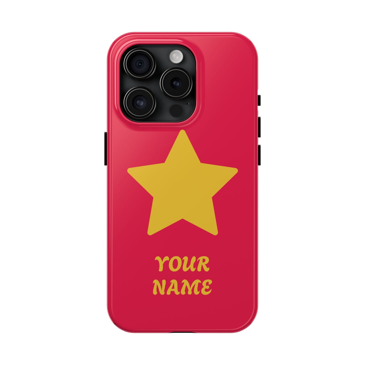 Personalized CARTOON Star Tough Phone Case — Custom Name Protective Phone Cover MANY OPTIONS