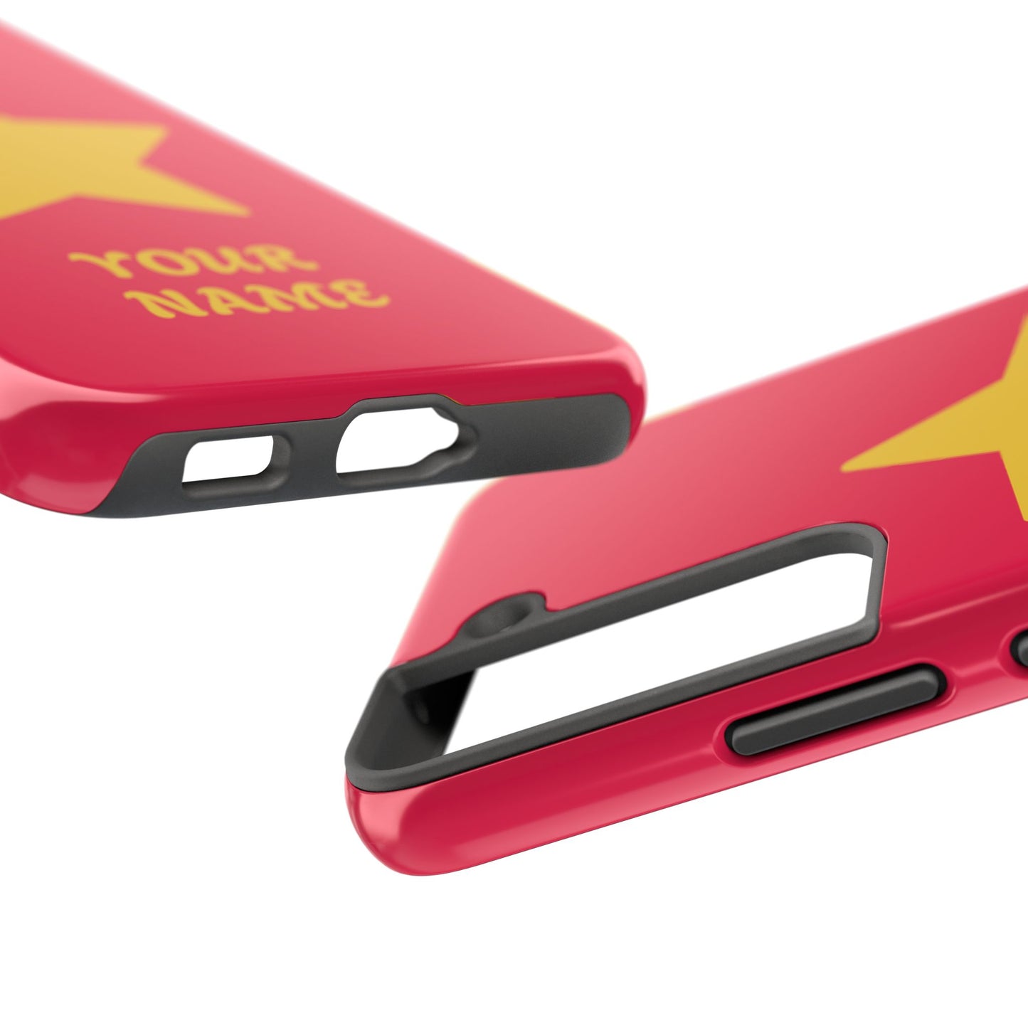 Personalized CARTOON Star Tough Phone Case — Custom Name Protective Phone Cover MANY OPTIONS