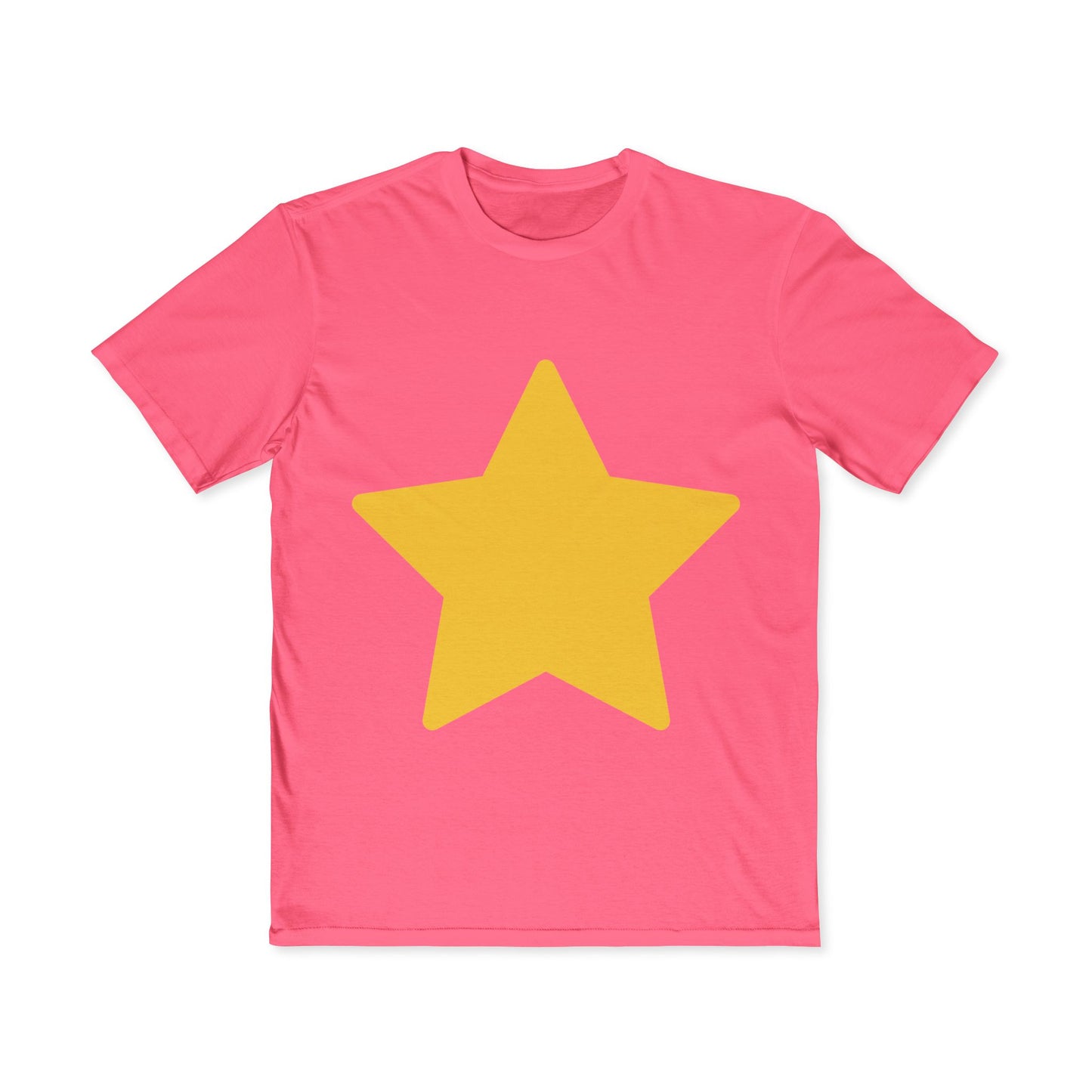 Men's Star Graphic T-Shirt — 'Very Important' Bold Yellow Star Tee