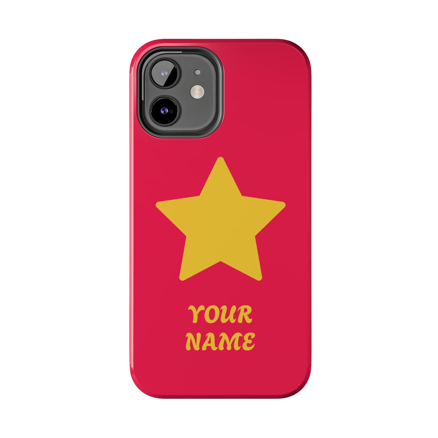 Personalized CARTOON Star Tough Phone Case — Custom Name Protective Phone Cover MANY OPTIONS