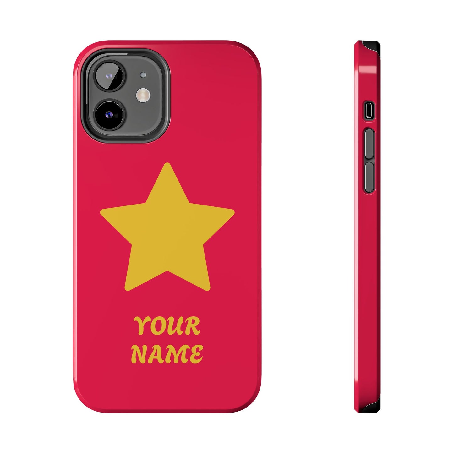 Personalized CARTOON Star Tough Phone Case — Custom Name Protective Phone Cover MANY OPTIONS