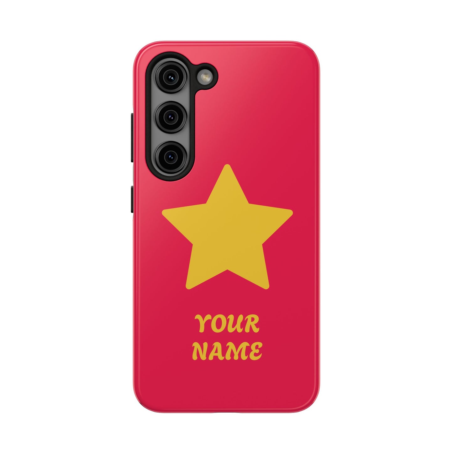 Personalized CARTOON Star Tough Phone Case — Custom Name Protective Phone Cover MANY OPTIONS