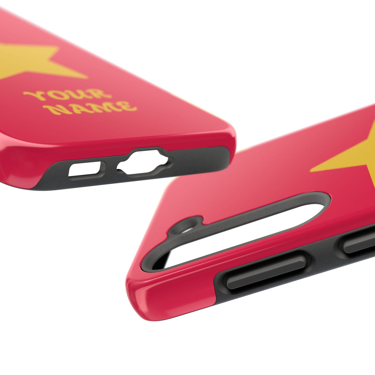 Personalized CARTOON Star Tough Phone Case — Custom Name Protective Phone Cover MANY OPTIONS