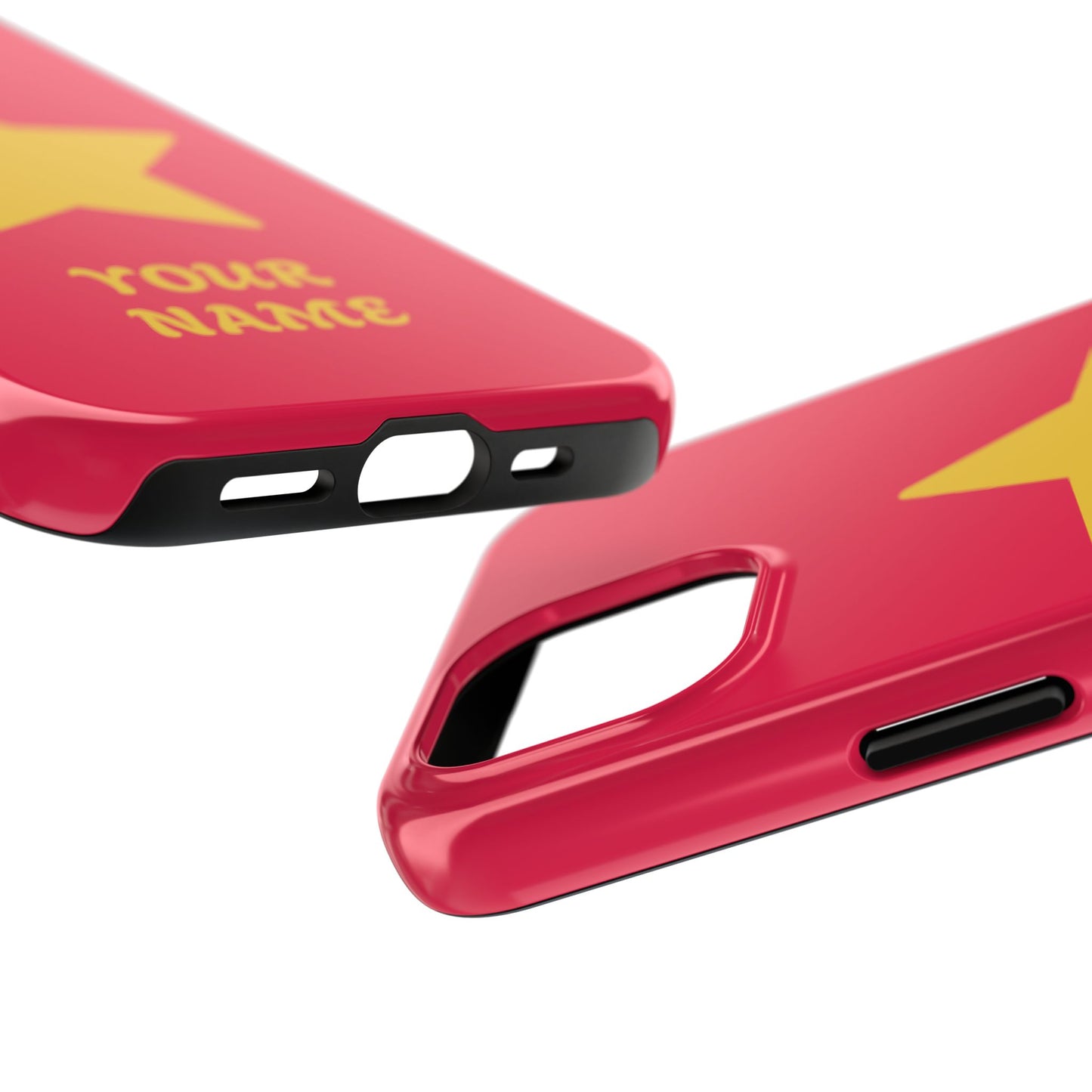 Personalized CARTOON Star Tough Phone Case — Custom Name Protective Phone Cover MANY OPTIONS