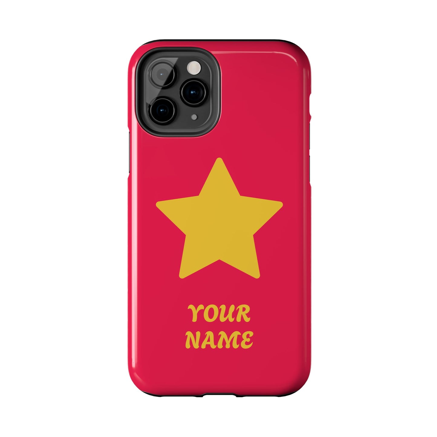 Personalized CARTOON Star Tough Phone Case — Custom Name Protective Phone Cover MANY OPTIONS