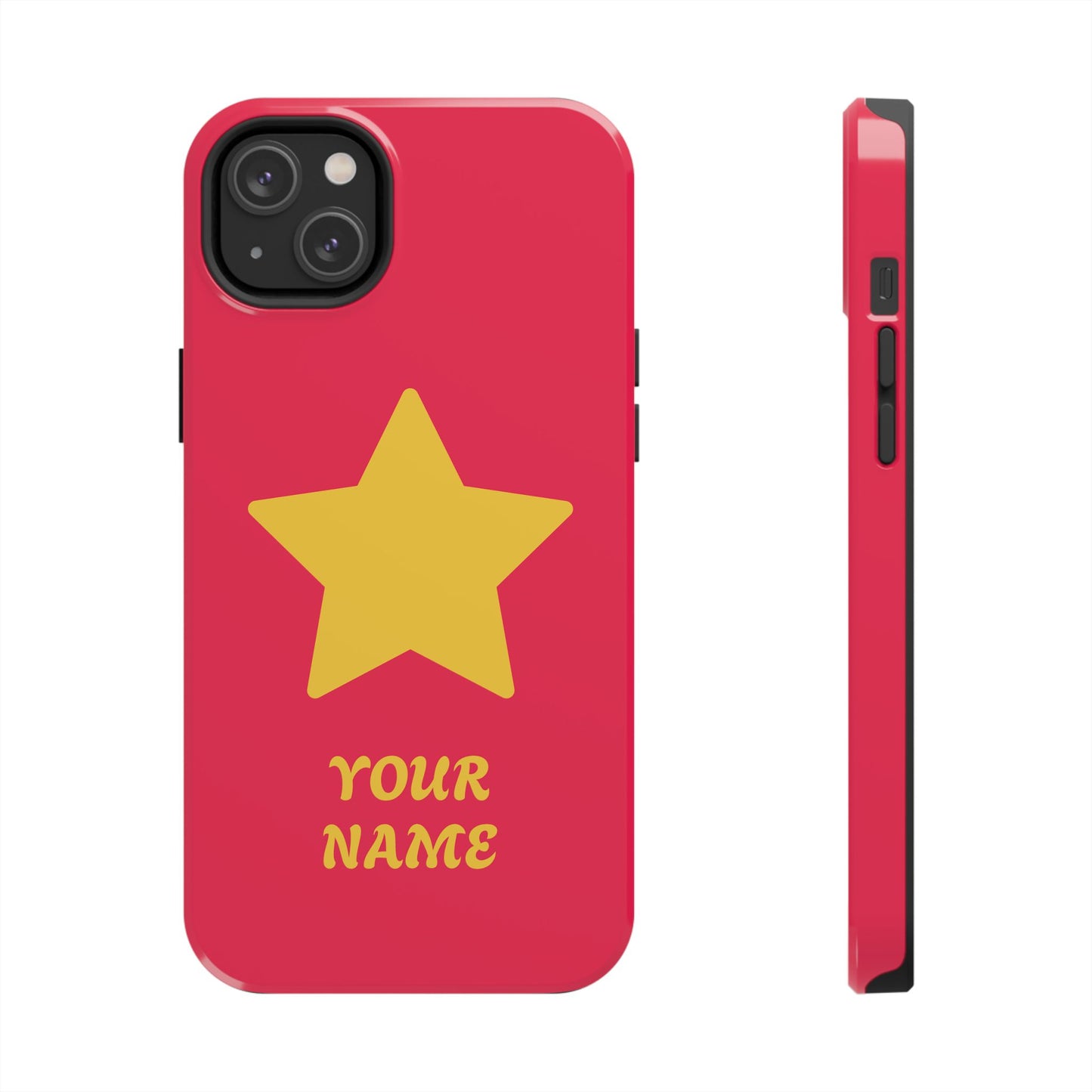Personalized CARTOON Star Tough Phone Case — Custom Name Protective Phone Cover MANY OPTIONS