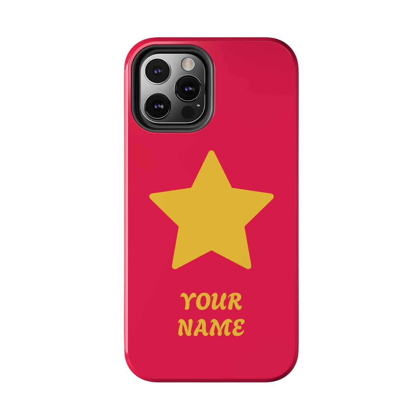 Personalized CARTOON Star Tough Phone Case — Custom Name Protective Phone Cover MANY OPTIONS