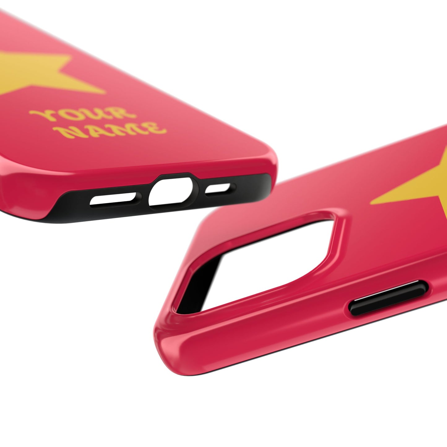 Personalized CARTOON Star Tough Phone Case — Custom Name Protective Phone Cover MANY OPTIONS