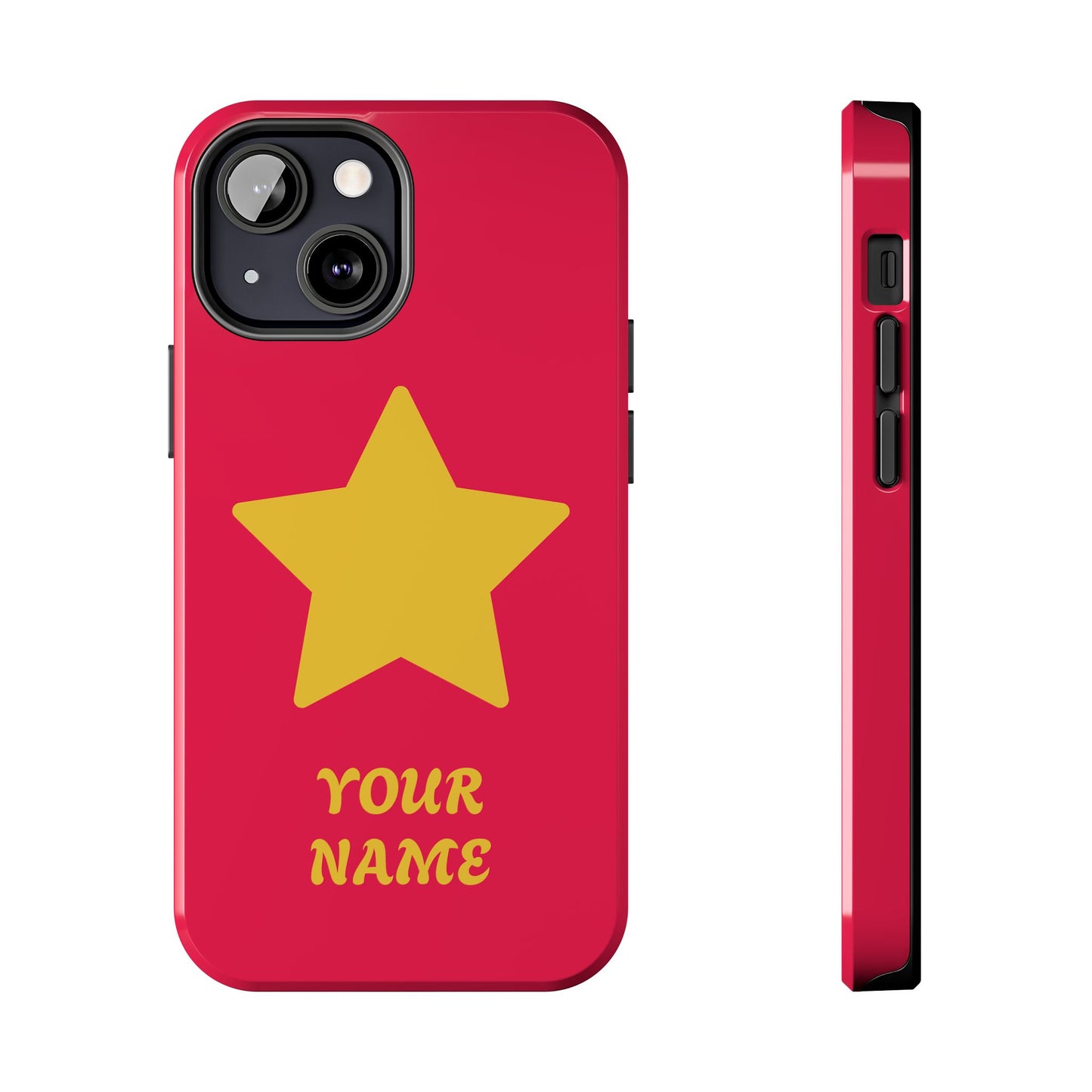 Personalized CARTOON Star Tough Phone Case — Custom Name Protective Phone Cover MANY OPTIONS