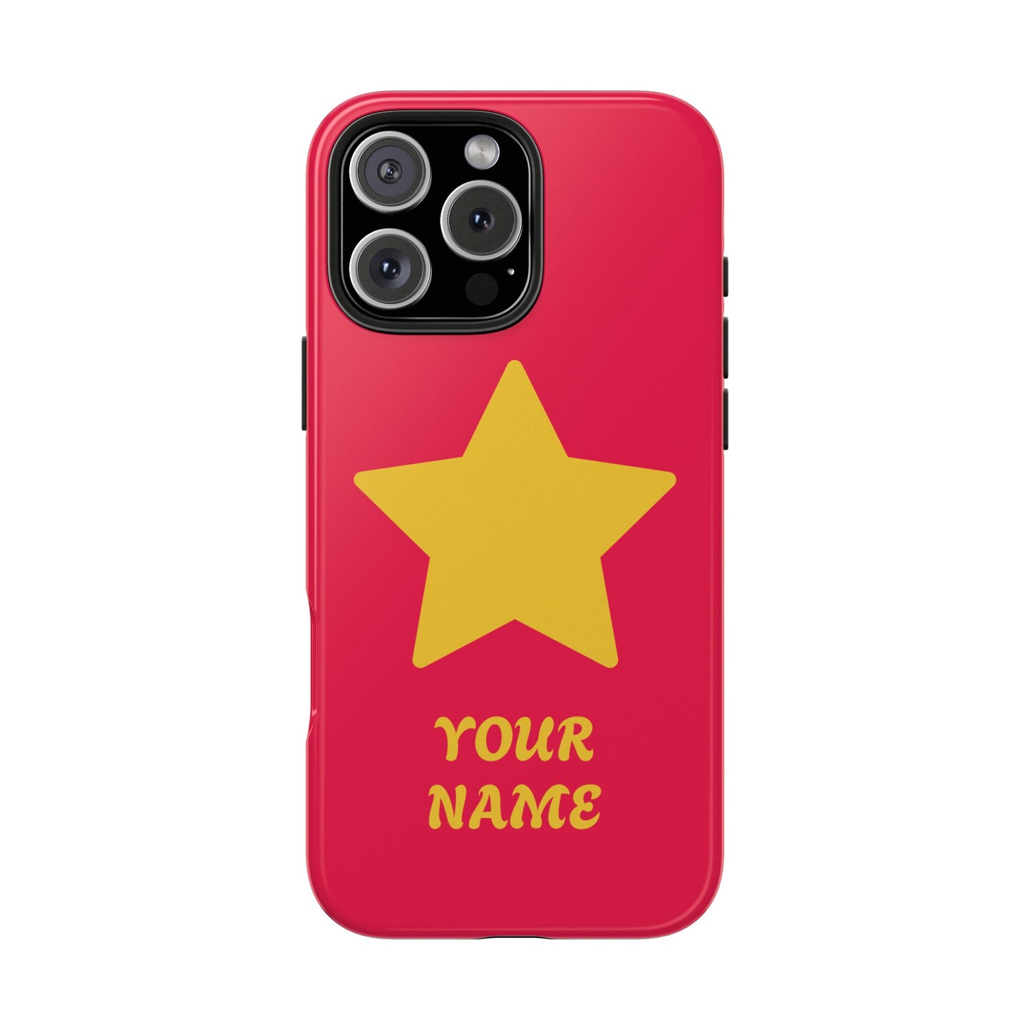 Personalized CARTOON Star Tough Phone Case — Custom Name Protective Phone Cover MANY OPTIONS