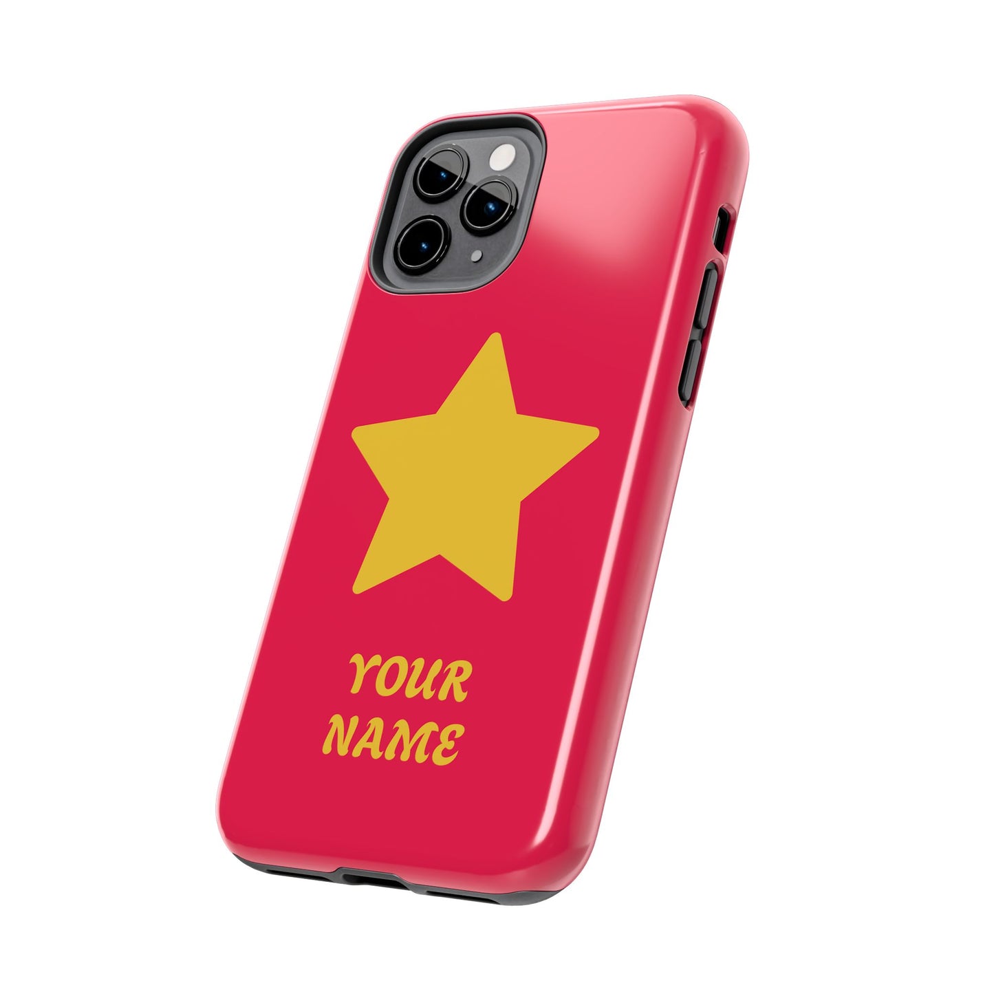 Personalized CARTOON Star Tough Phone Case — Custom Name Protective Phone Cover MANY OPTIONS