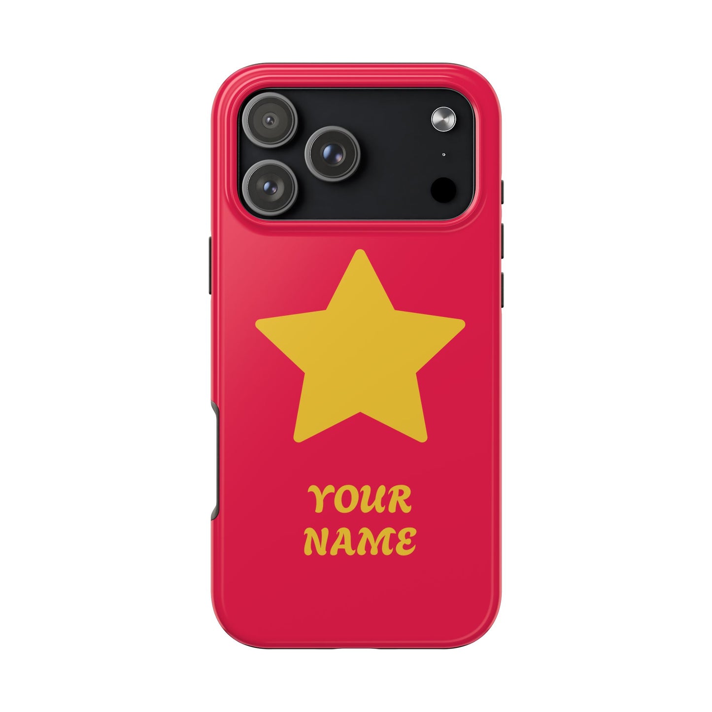 Personalized CARTOON Star Tough Phone Case — Custom Name Protective Phone Cover MANY OPTIONS