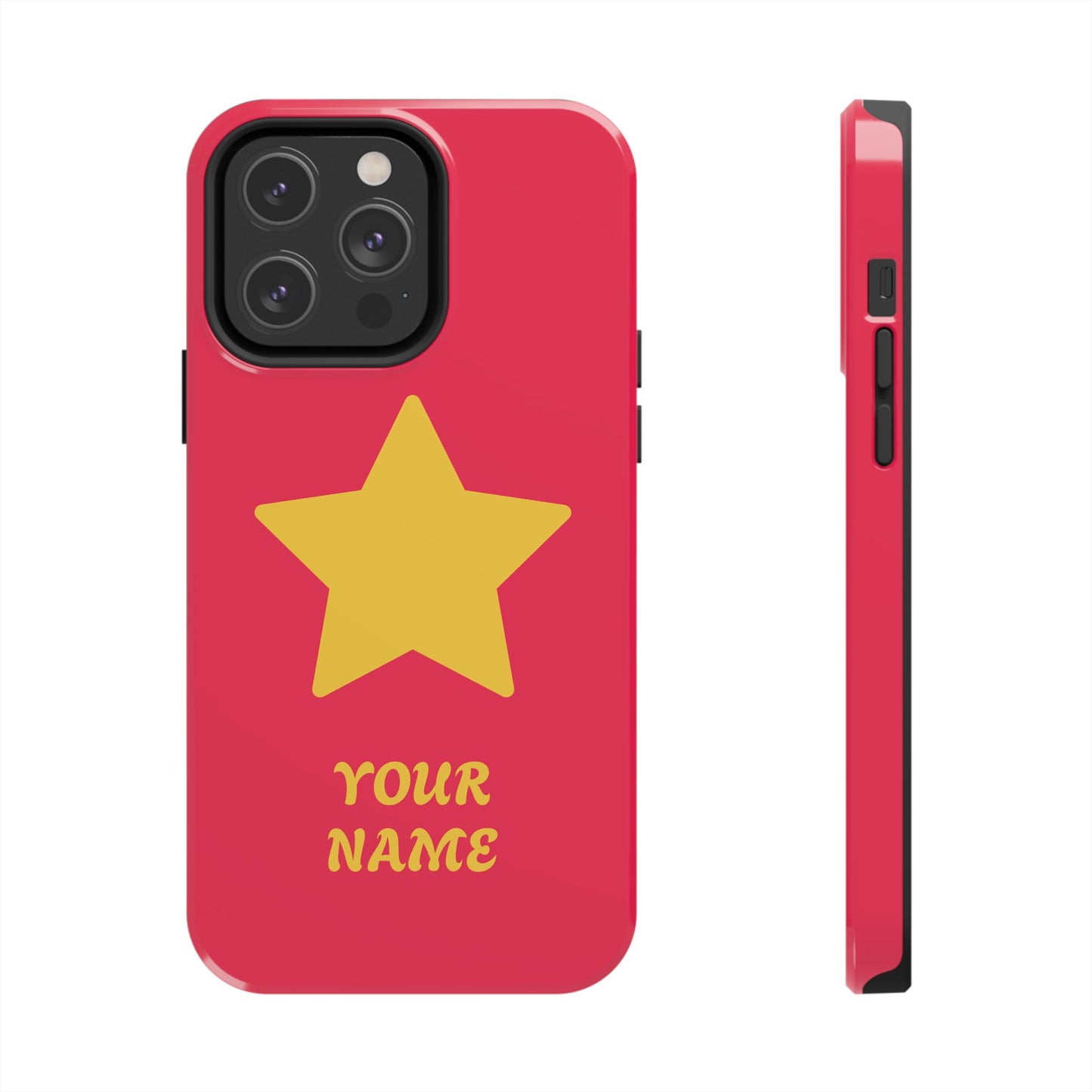 Personalized CARTOON Star Tough Phone Case — Custom Name Protective Phone Cover MANY OPTIONS