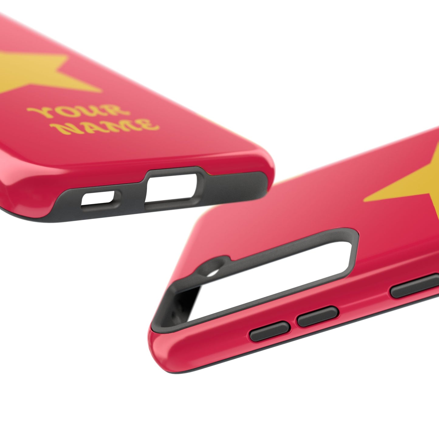 Personalized CARTOON Star Tough Phone Case — Custom Name Protective Phone Cover MANY OPTIONS