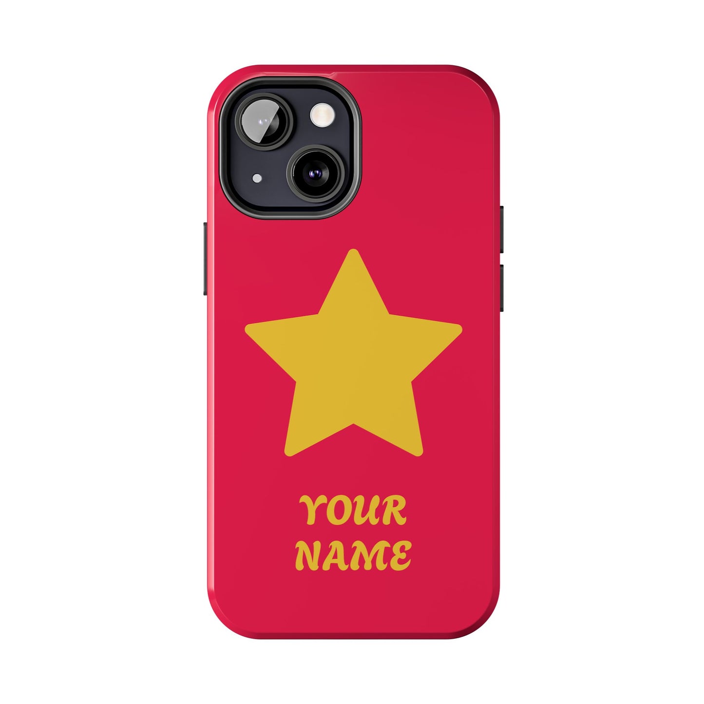 Personalized CARTOON Star Tough Phone Case — Custom Name Protective Phone Cover MANY OPTIONS