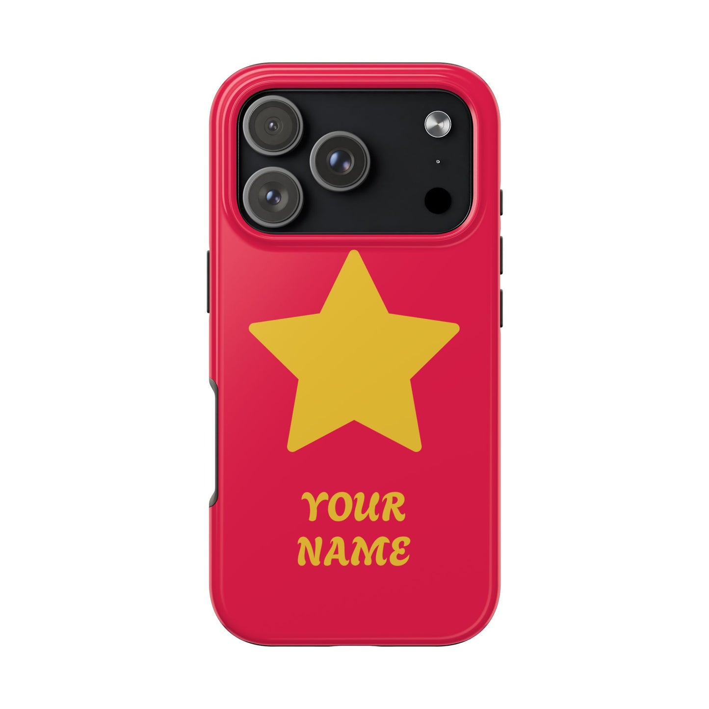 Personalized CARTOON Star Tough Phone Case — Custom Name Protective Phone Cover MANY OPTIONS