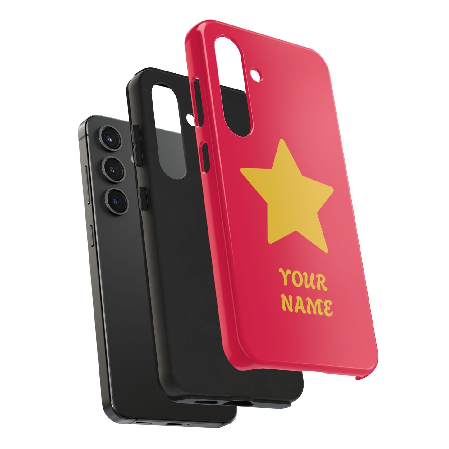 Personalized CARTOON Star Tough Phone Case — Custom Name Protective Phone Cover MANY OPTIONS