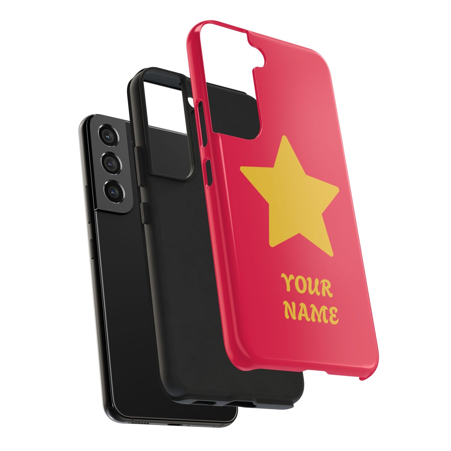 Personalized CARTOON Star Tough Phone Case — Custom Name Protective Phone Cover MANY OPTIONS