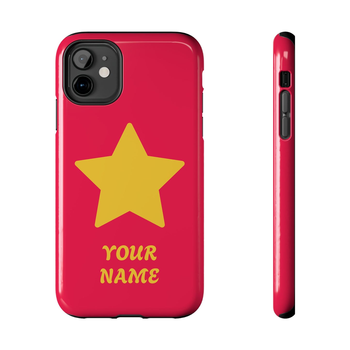 Personalized CARTOON Star Tough Phone Case — Custom Name Protective Phone Cover MANY OPTIONS