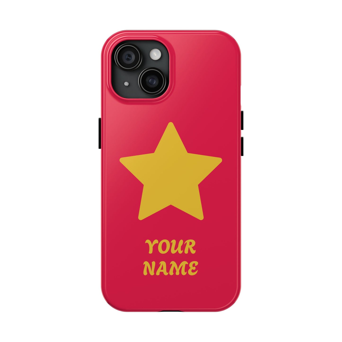 Personalized CARTOON Star Tough Phone Case — Custom Name Protective Phone Cover MANY OPTIONS