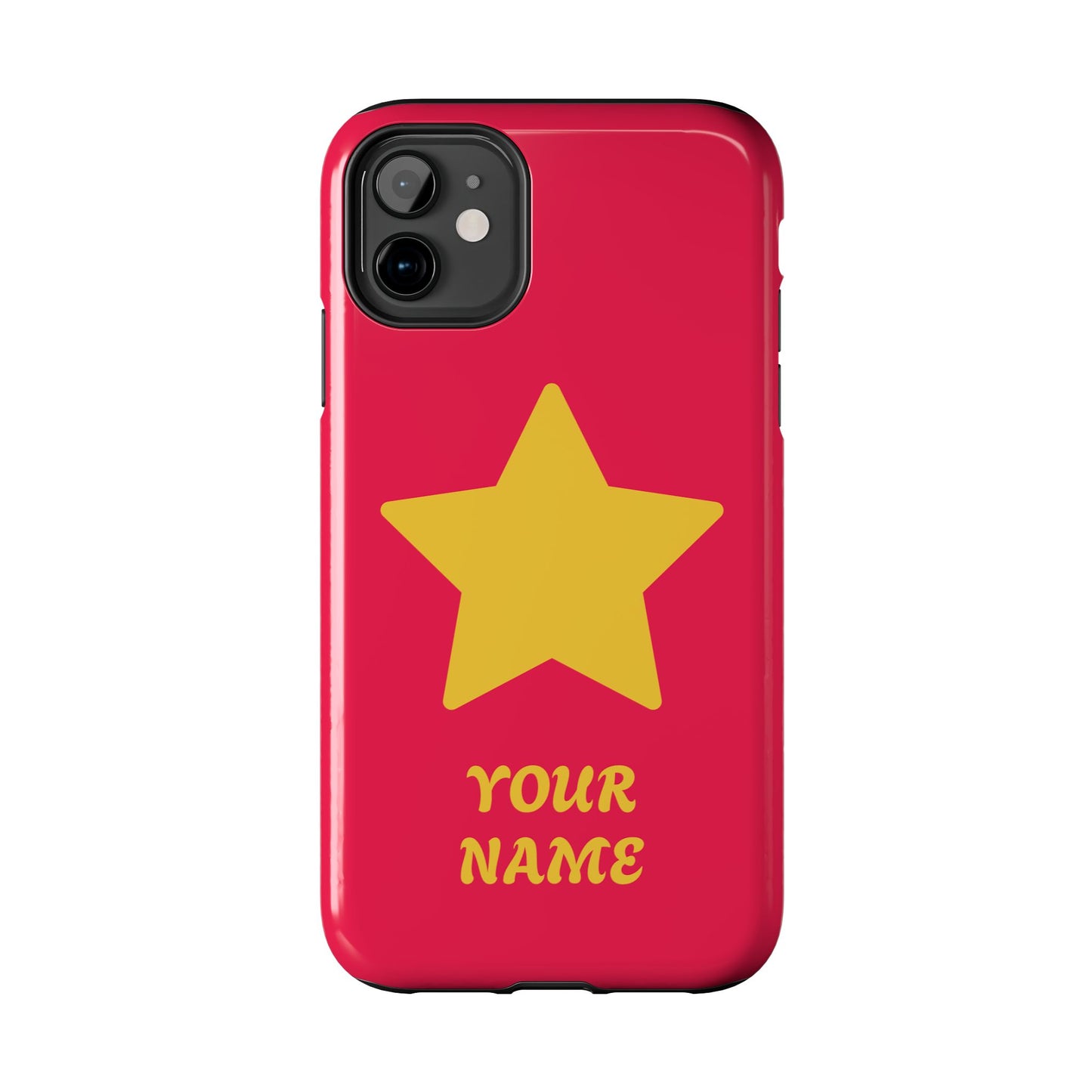 Personalized CARTOON Star Tough Phone Case — Custom Name Protective Phone Cover MANY OPTIONS