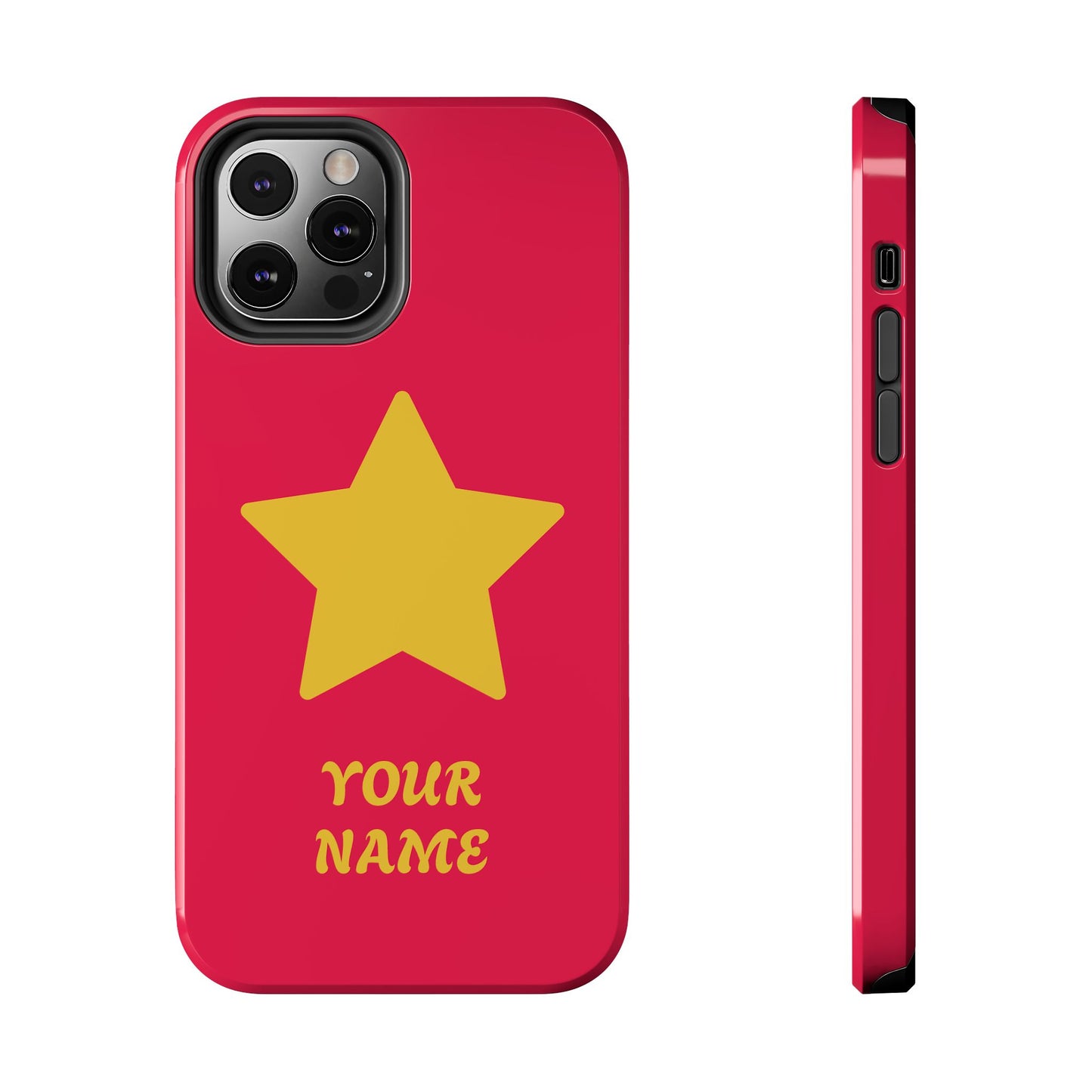 Personalized CARTOON Star Tough Phone Case — Custom Name Protective Phone Cover MANY OPTIONS