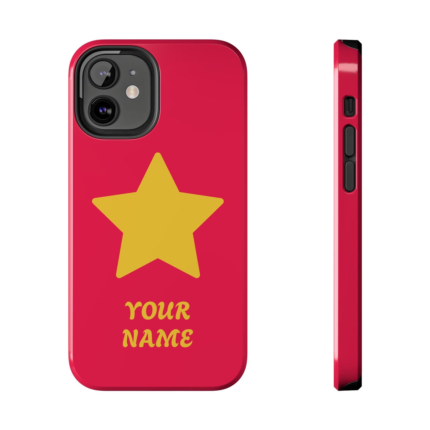 Personalized CARTOON Star Tough Phone Case — Custom Name Protective Phone Cover MANY OPTIONS