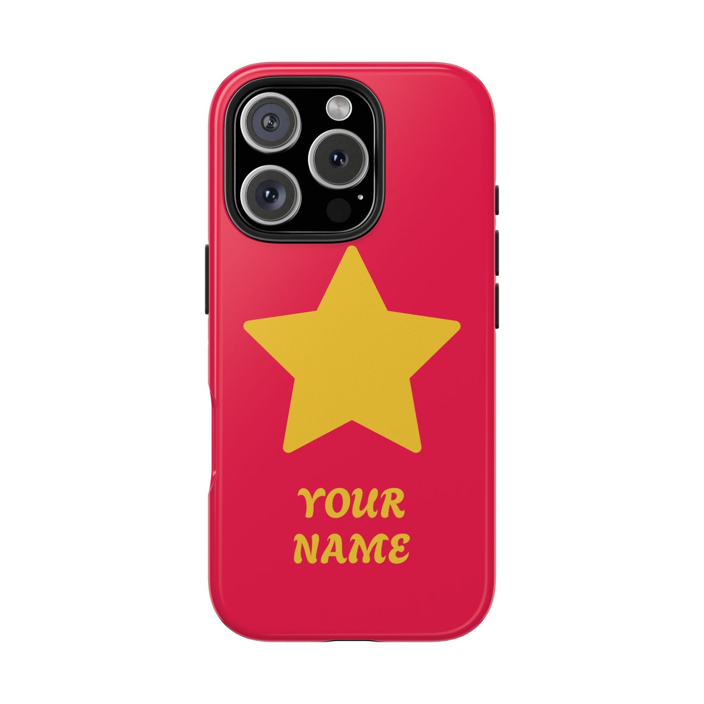 Personalized CARTOON Star Tough Phone Case — Custom Name Protective Phone Cover MANY OPTIONS