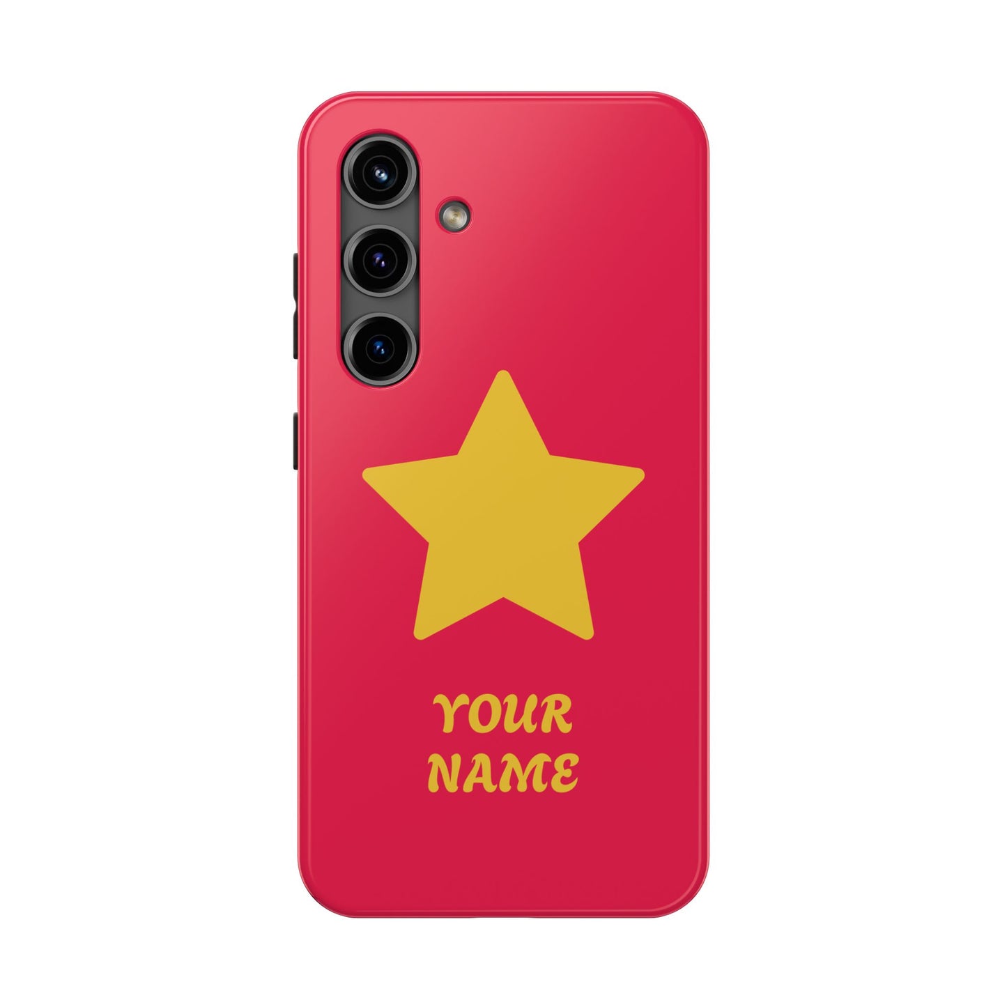 Personalized CARTOON Star Tough Phone Case — Custom Name Protective Phone Cover MANY OPTIONS