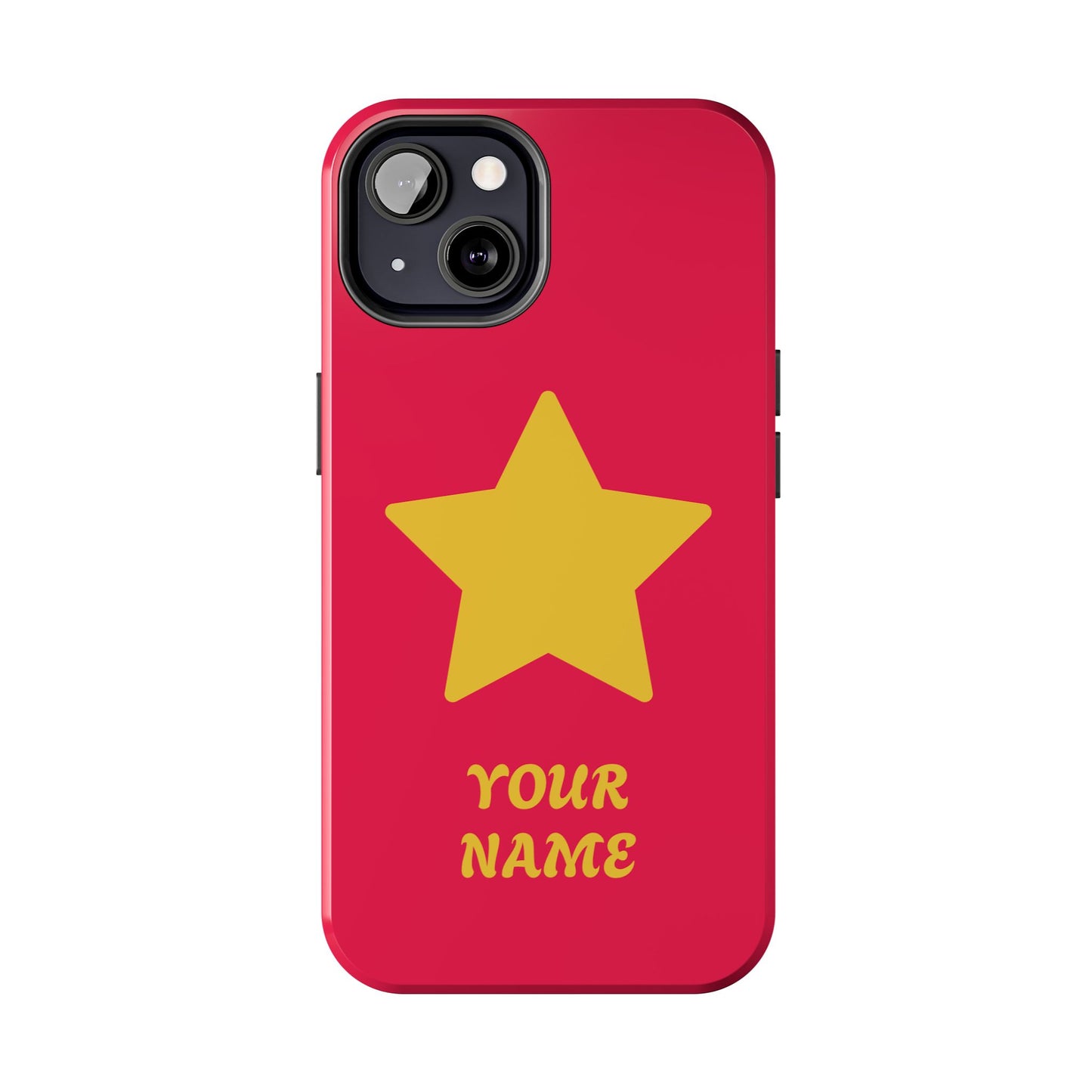 Personalized CARTOON Star Tough Phone Case — Custom Name Protective Phone Cover MANY OPTIONS